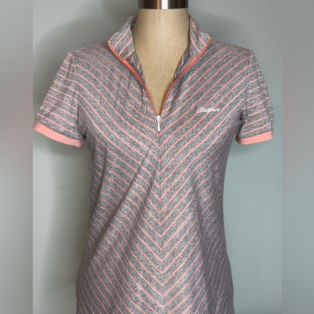 Super cute stripe top quarter zip by Redface size M